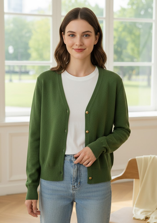 O-Neck Knit Cardigan