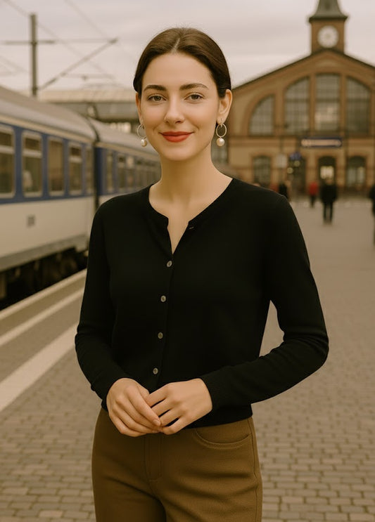 Serene Wool Merino Cardigan