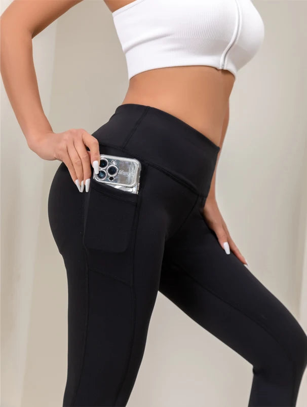 High-Waist Gym Cropped Leggings