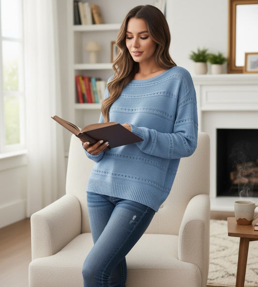 Crochet Knit Sweater