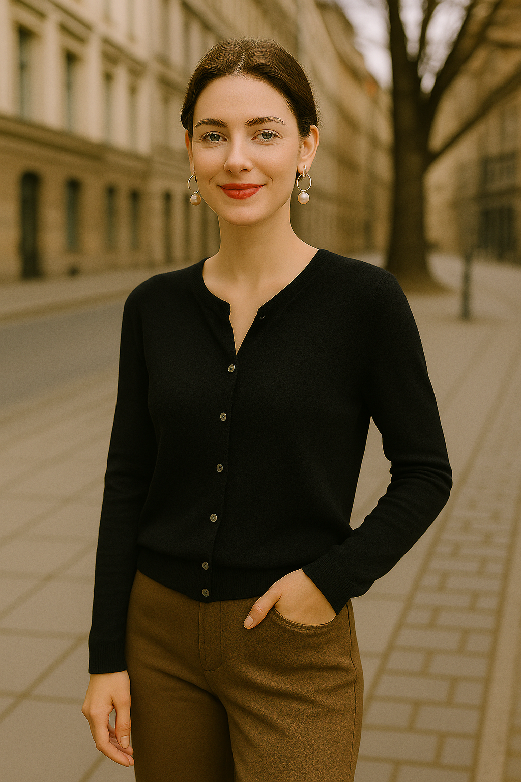 Serene Wool Merino Cardigan