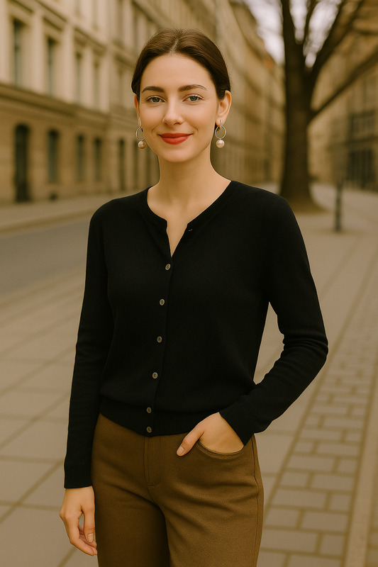 Serene Wool Merino Cardigan