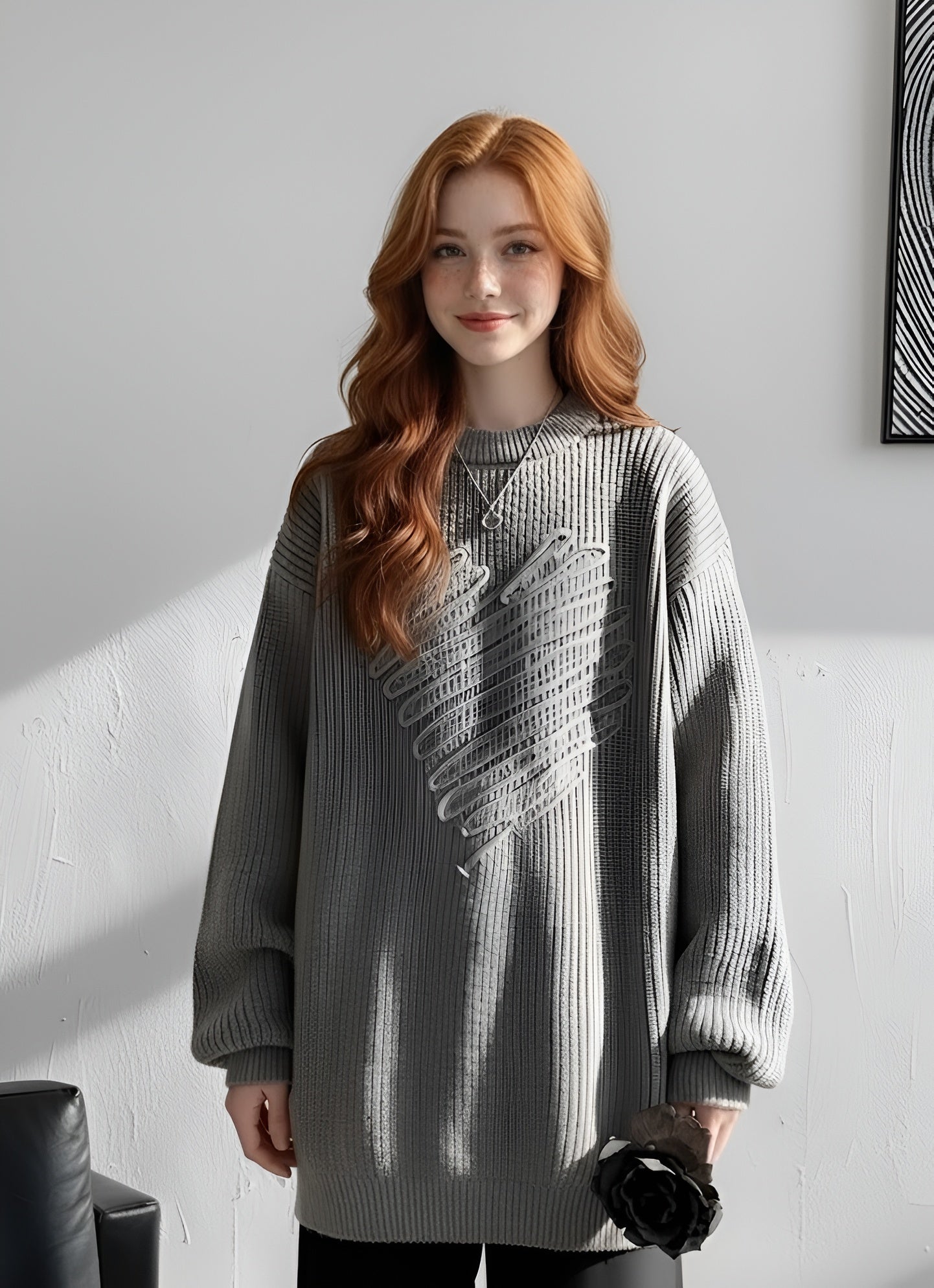 Men’s Knitted Crew Neck Sweater