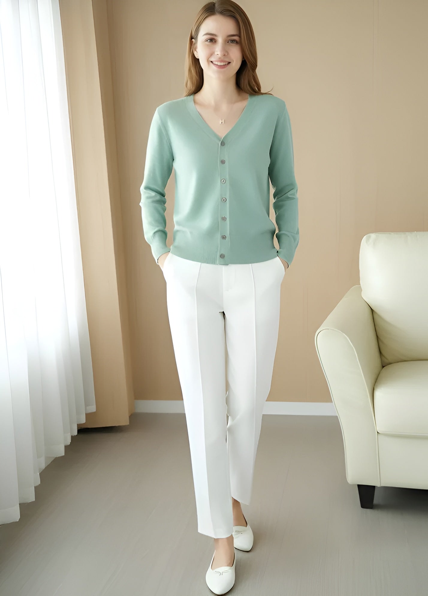 Cashmere Knit Cardigan