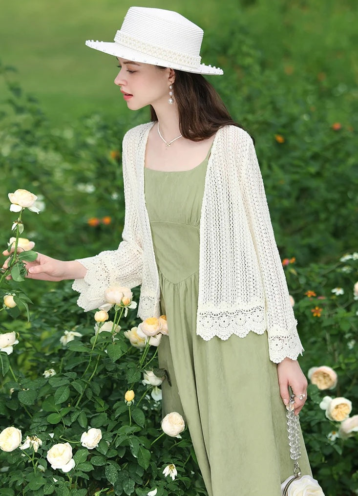 French Hollow-Out Cardigan
