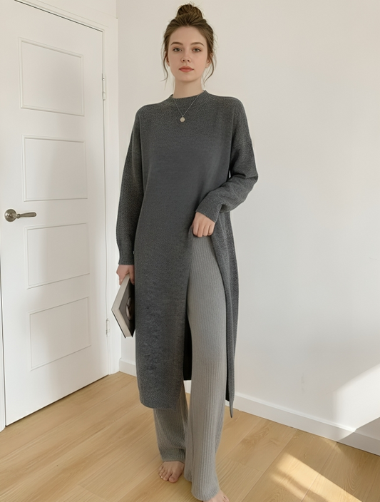 Women’s Chic Knitted Split Dress