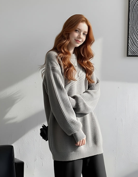 Men’s Knitted Crew Neck Sweater