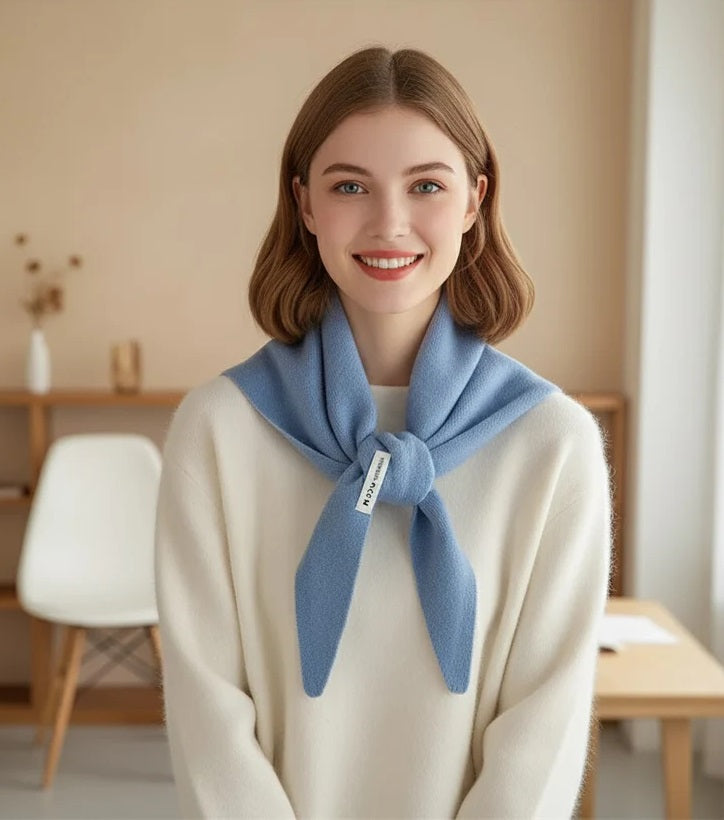 Knitted Triangle Scarf