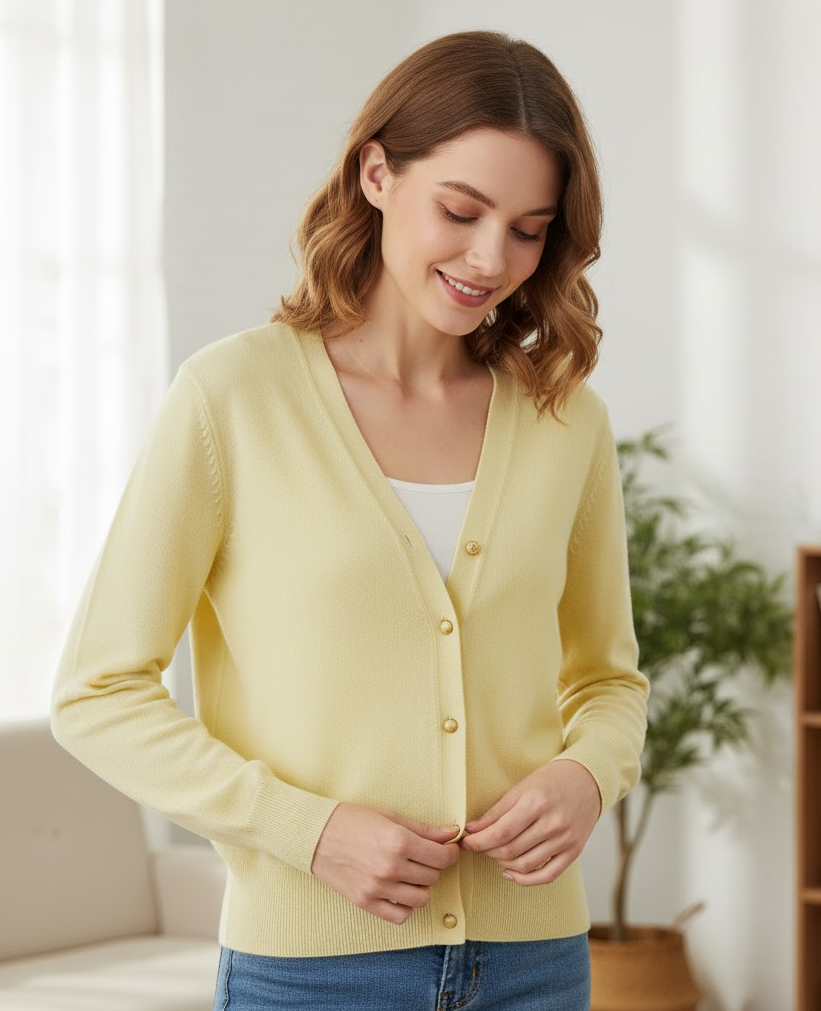 O-Neck Knit Cardigan