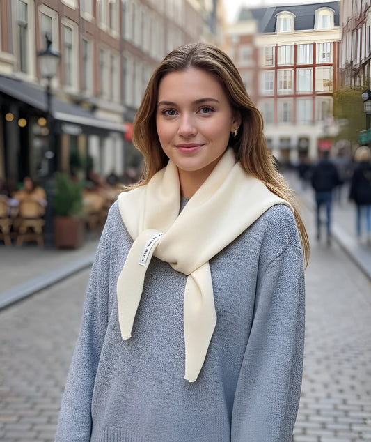 Knitted Triangle Scarf