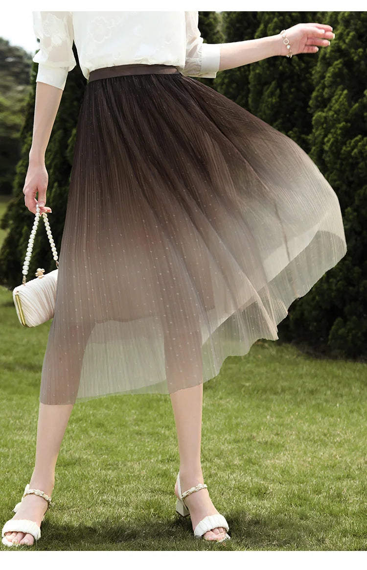 Autumn Gradient A-Line Skirt