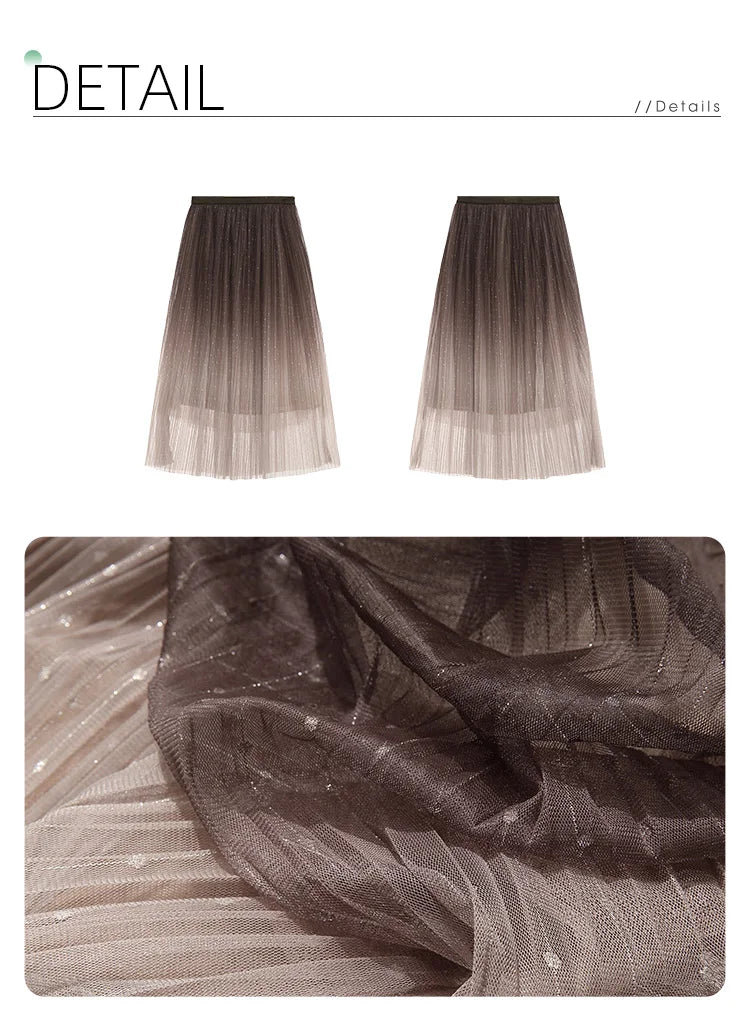 Autumn Gradient A-Line Skirt