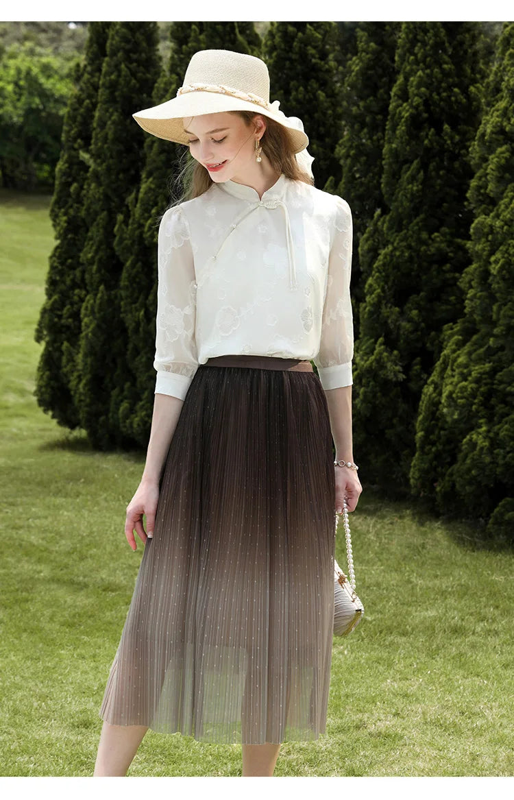 Autumn Gradient A-Line Skirt