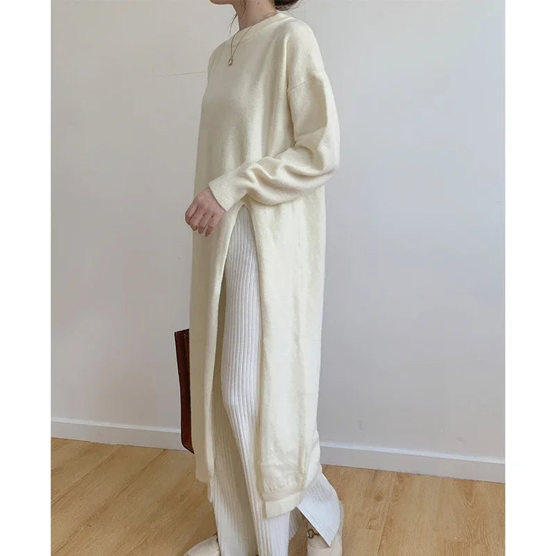 Women’s Chic Knitted Split Dress