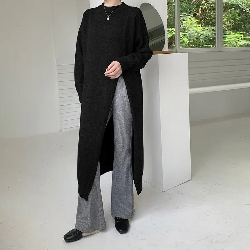 Women’s Chic Knitted Split Dress