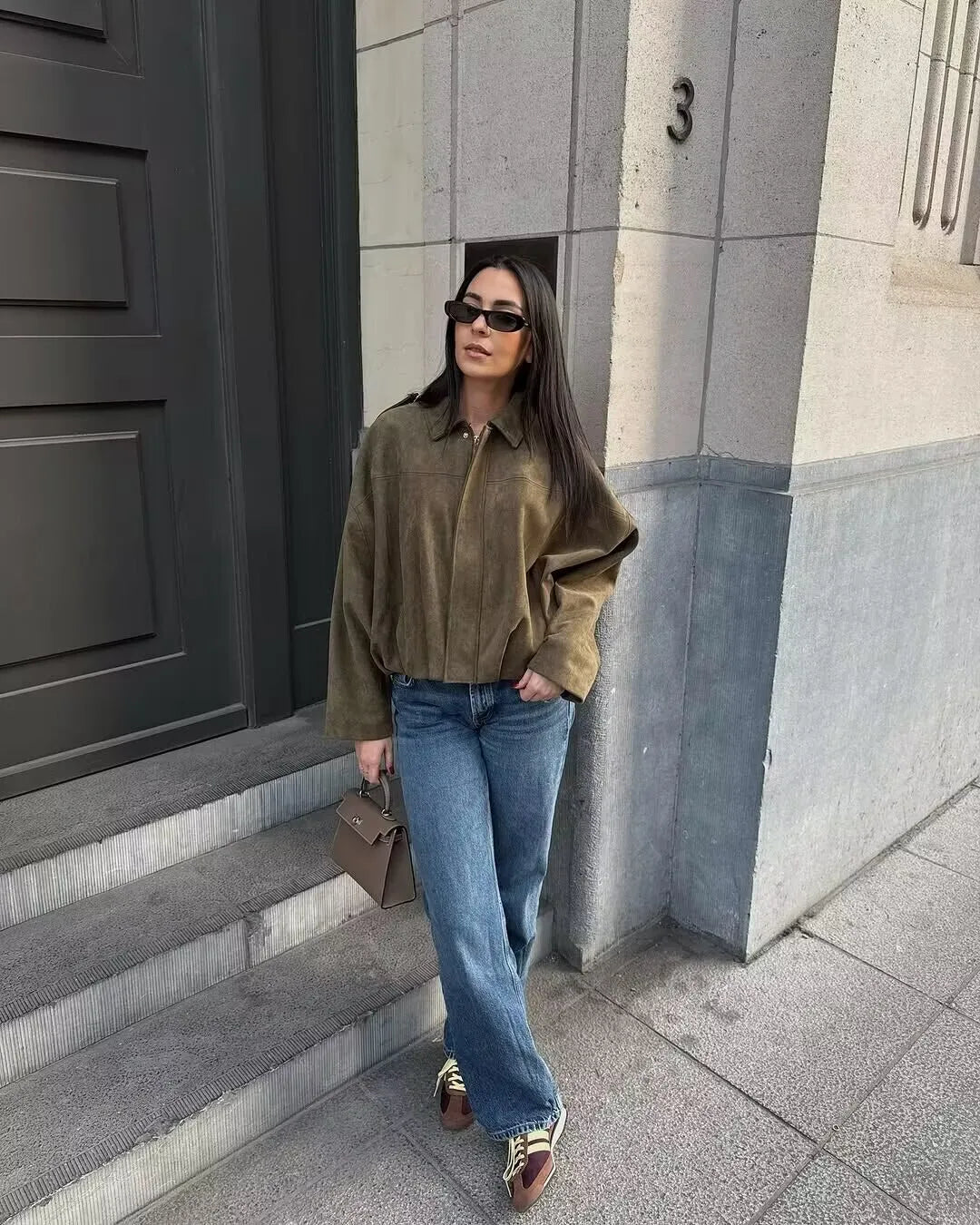 Women’s Loose Bat Sleeve Jacket – Effortless Elegance in Motion