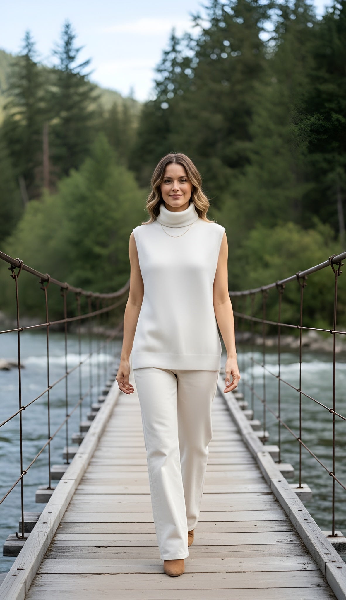 Merino Turtleneck Sweater Vest