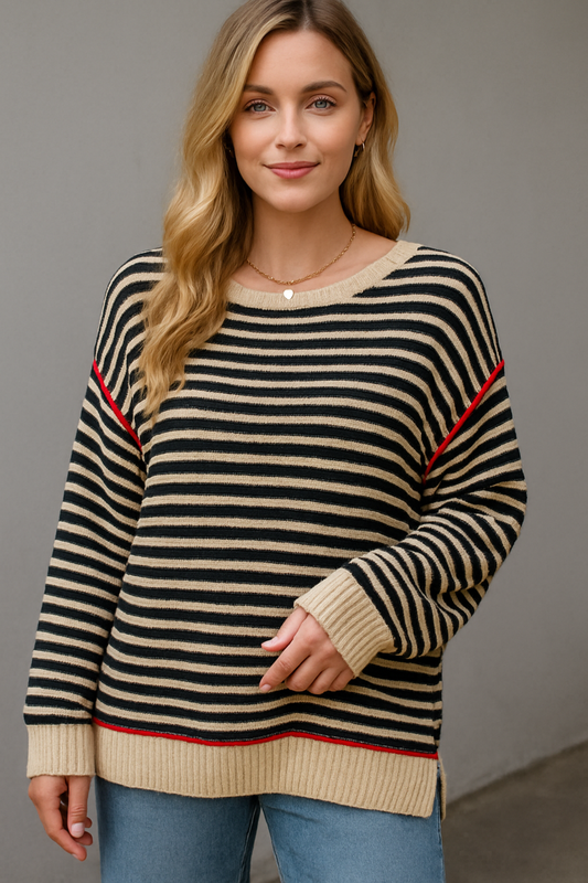 Women’s Striped Knitted Sweater