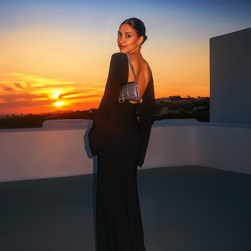 Sheer Wrapped Maxi Dress