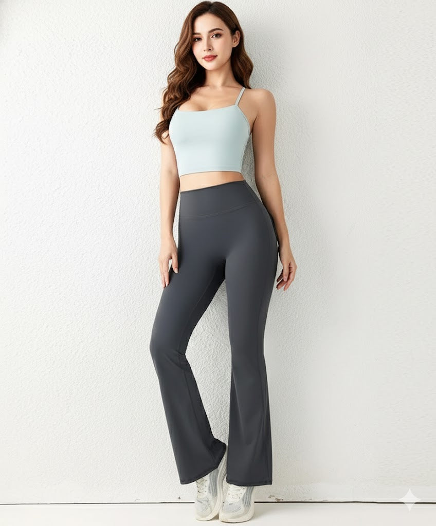 High-Waist Flared Yoga Leggings