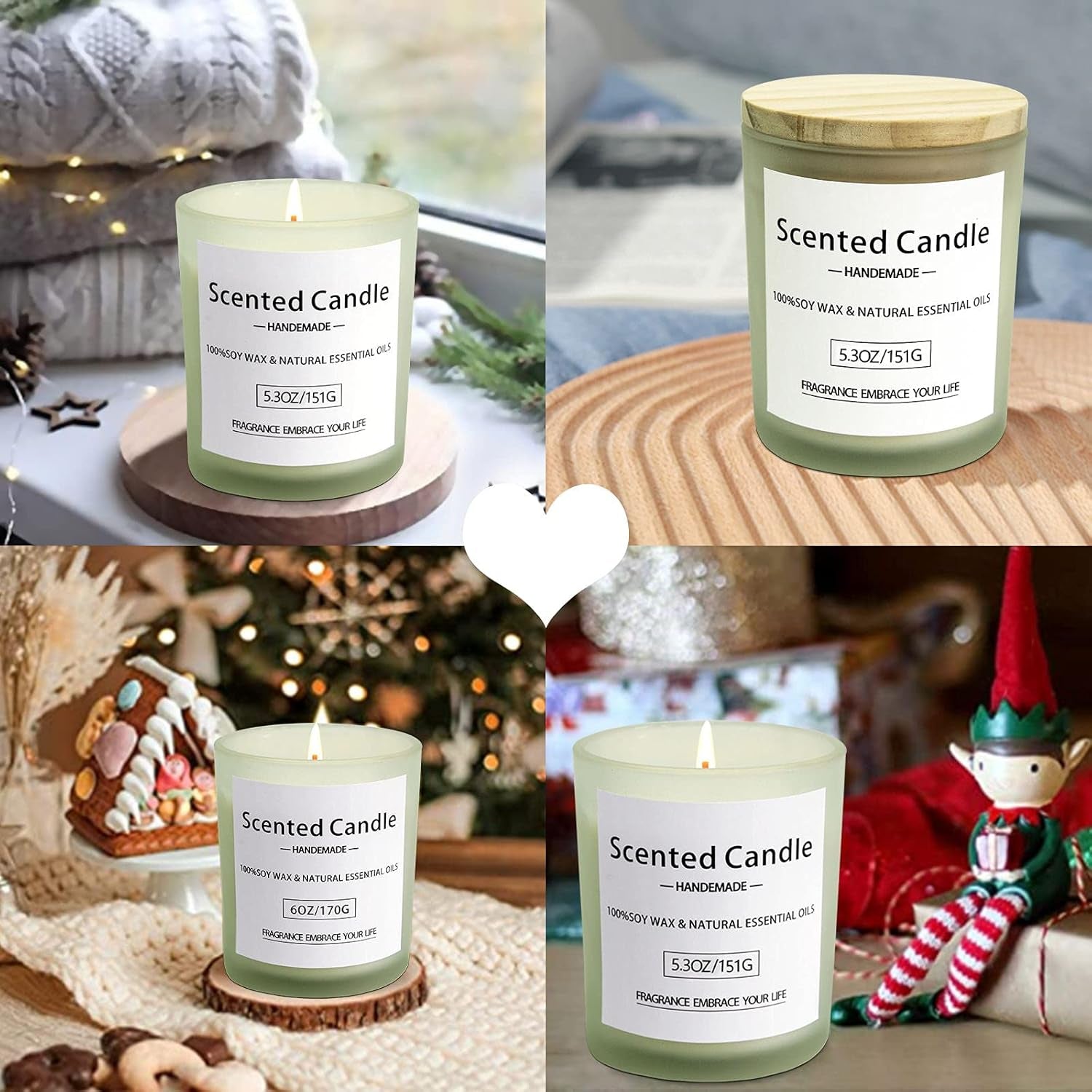 Scented Soy Candle Duo | 2×5.3oz Aromatherapy Candles for Women – Long-Burning Calm for Body & Mind, Ideal for Gifting & Self-Care Rituals
