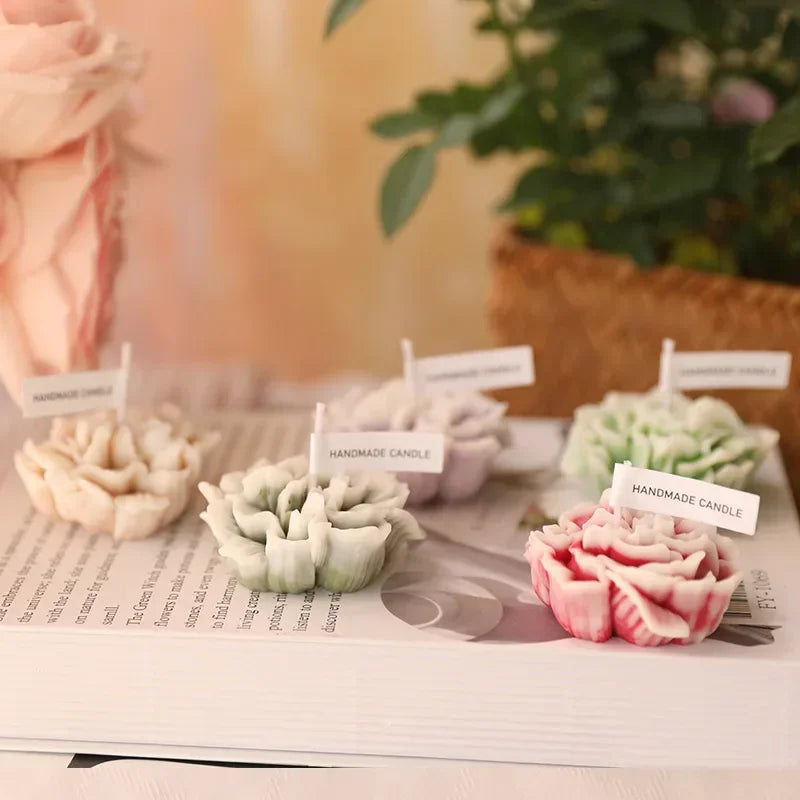 Everbloom Carnation — 3D Flower Aromatherapy Candle for Elegant Wedding Favors & Home Décor Moments