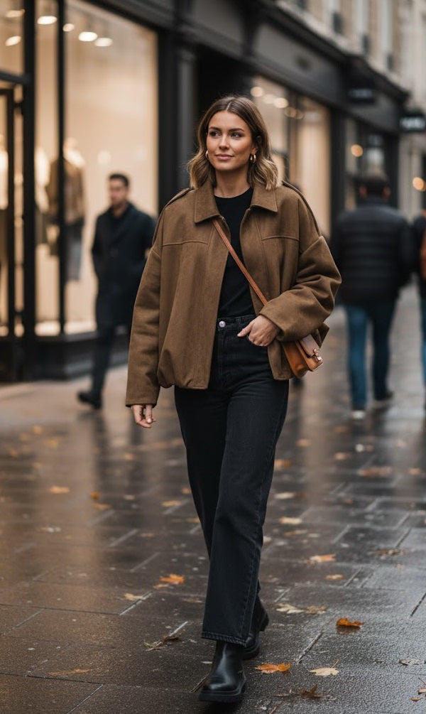 Vintage Oversized Bomber Jacket