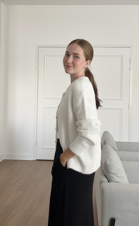 Soft Cashmere Knit Cardigan