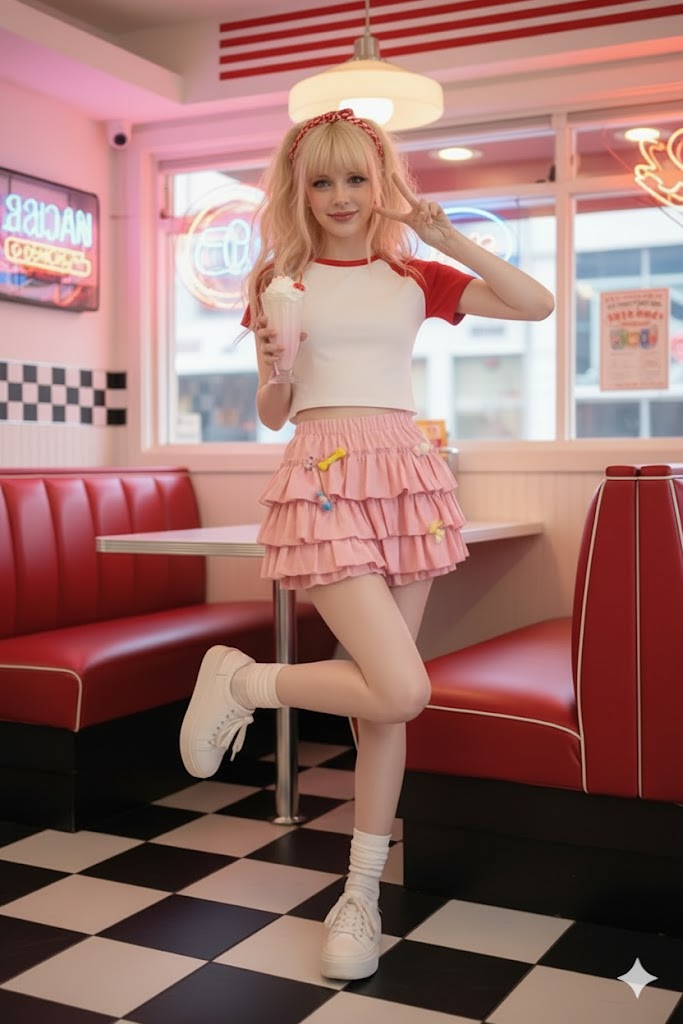 Kawaii Ruffled Mini Skirt