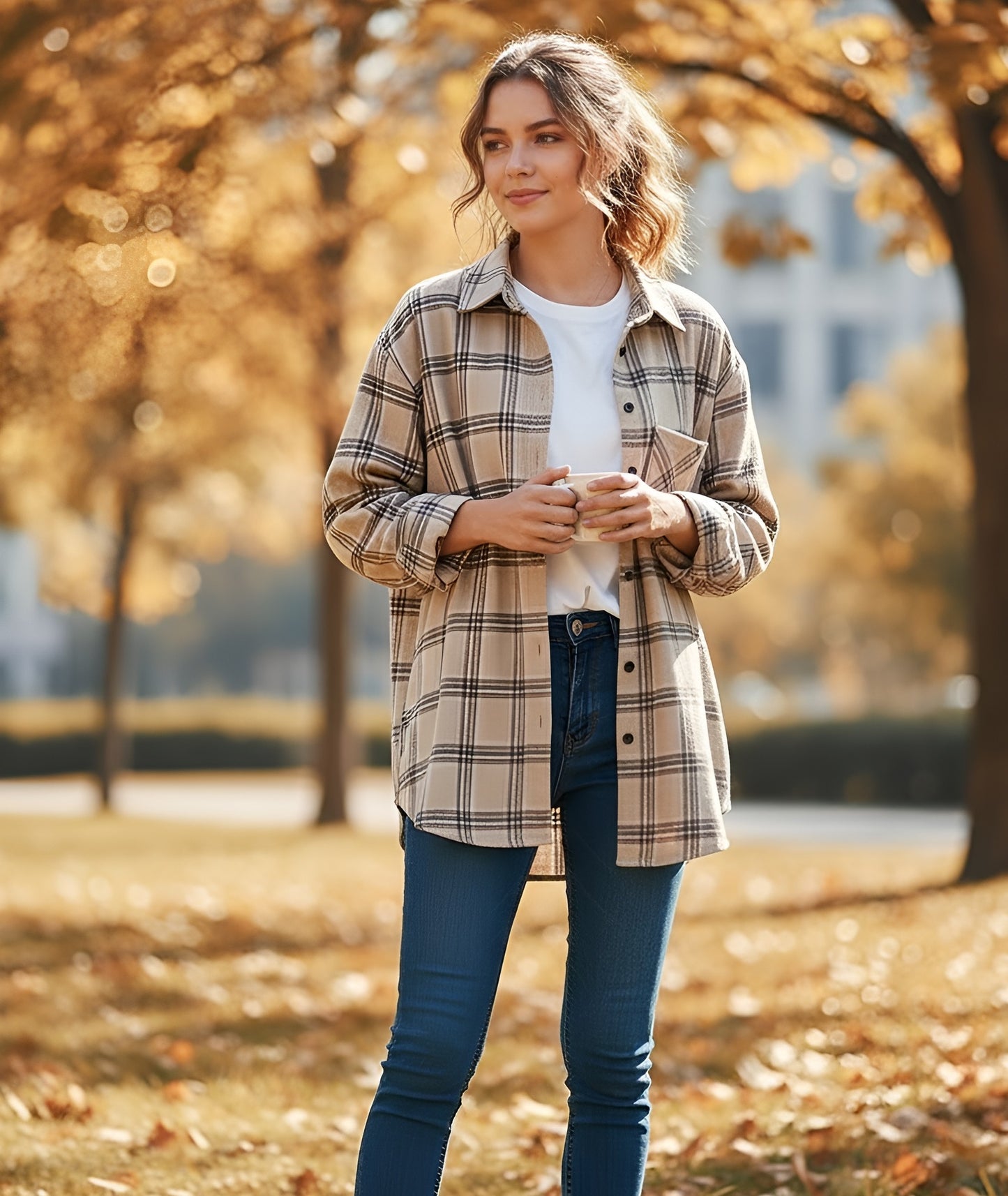 Vintage Oversized Plaid Shirt