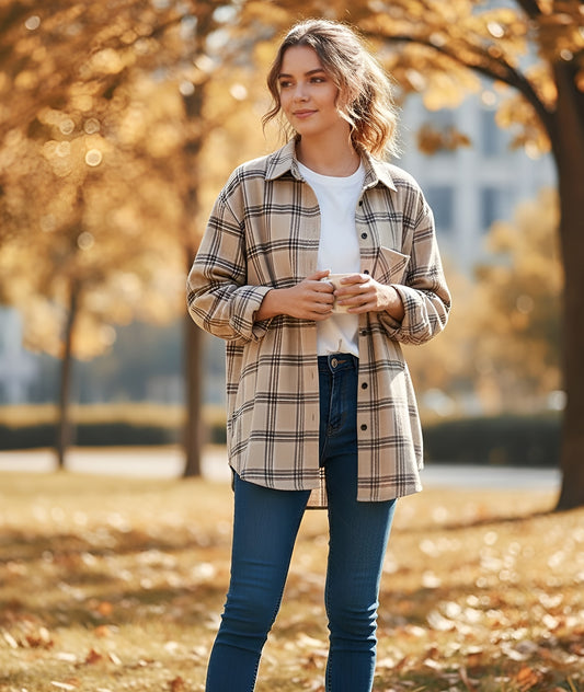Vintage Oversized Plaid Shirt