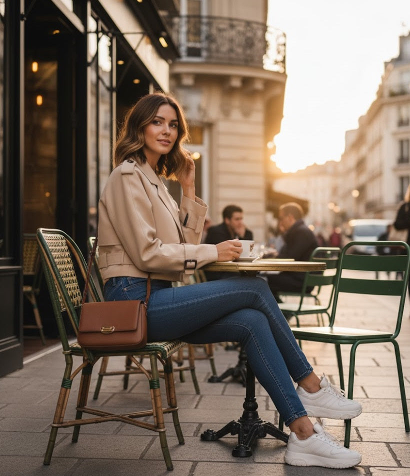Cropped Belted Jacket
