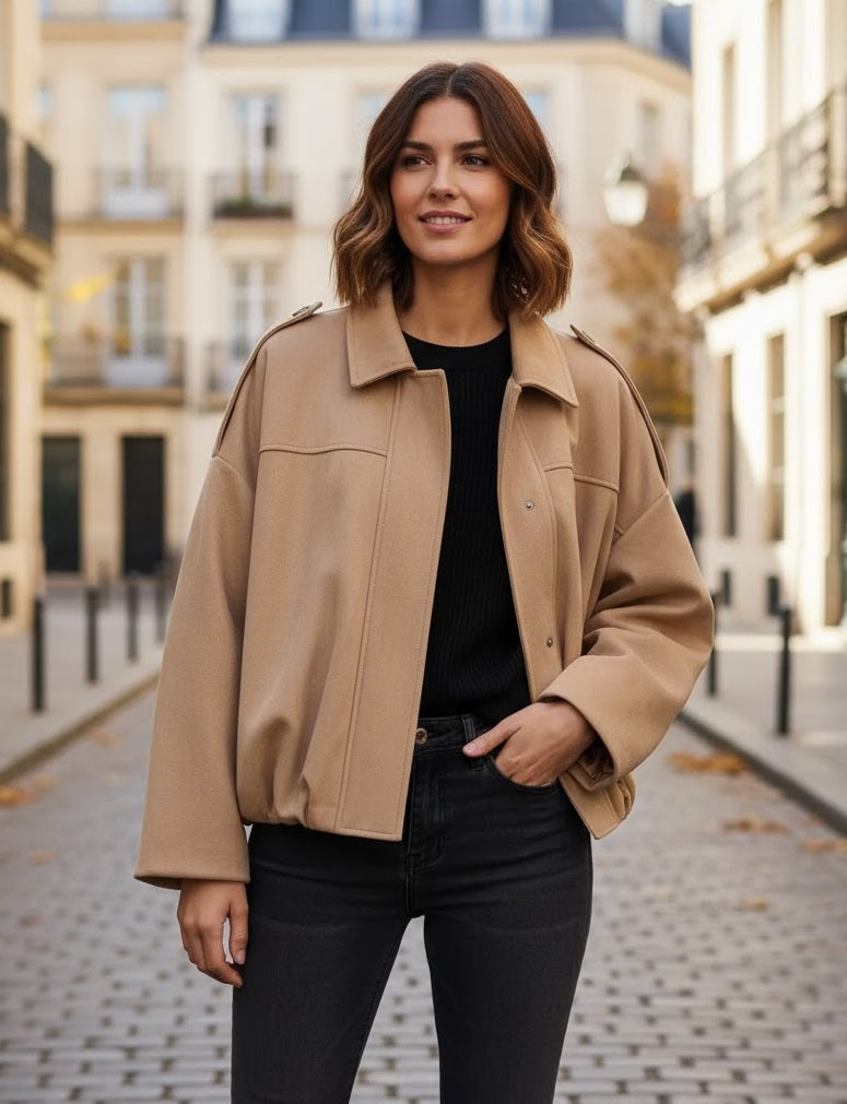 Vintage Oversized Bomber Jacket