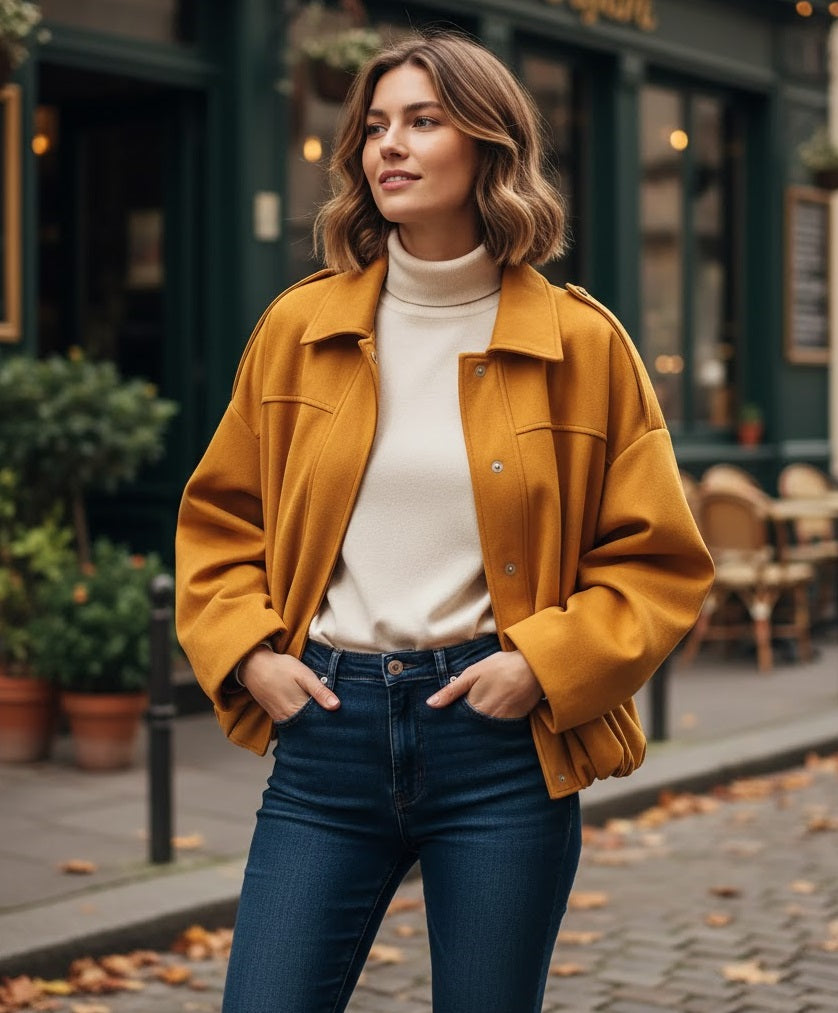 Vintage Oversized Bomber Jacket