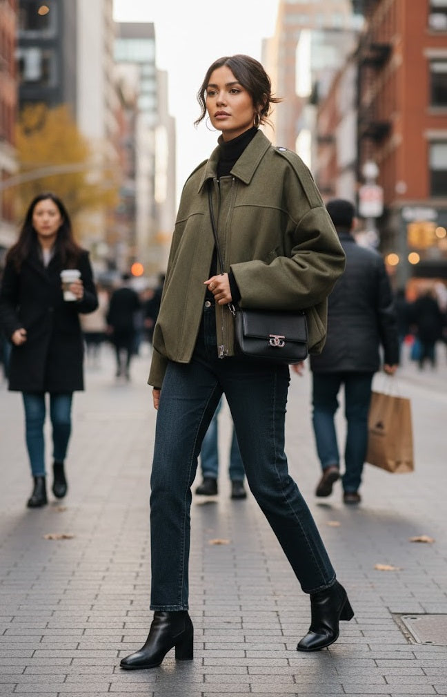 Vintage Oversized Bomber Jacket